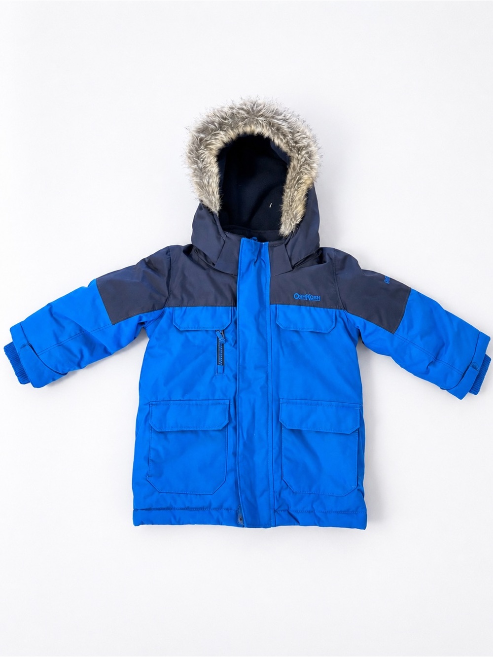 OshKosh B’gosh 2T Winter Coat – Removable Faux Fur Hood